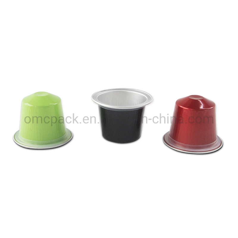 Disposable High quality/High cost performance  Colorful Aluminum Foil Coffee Capsule