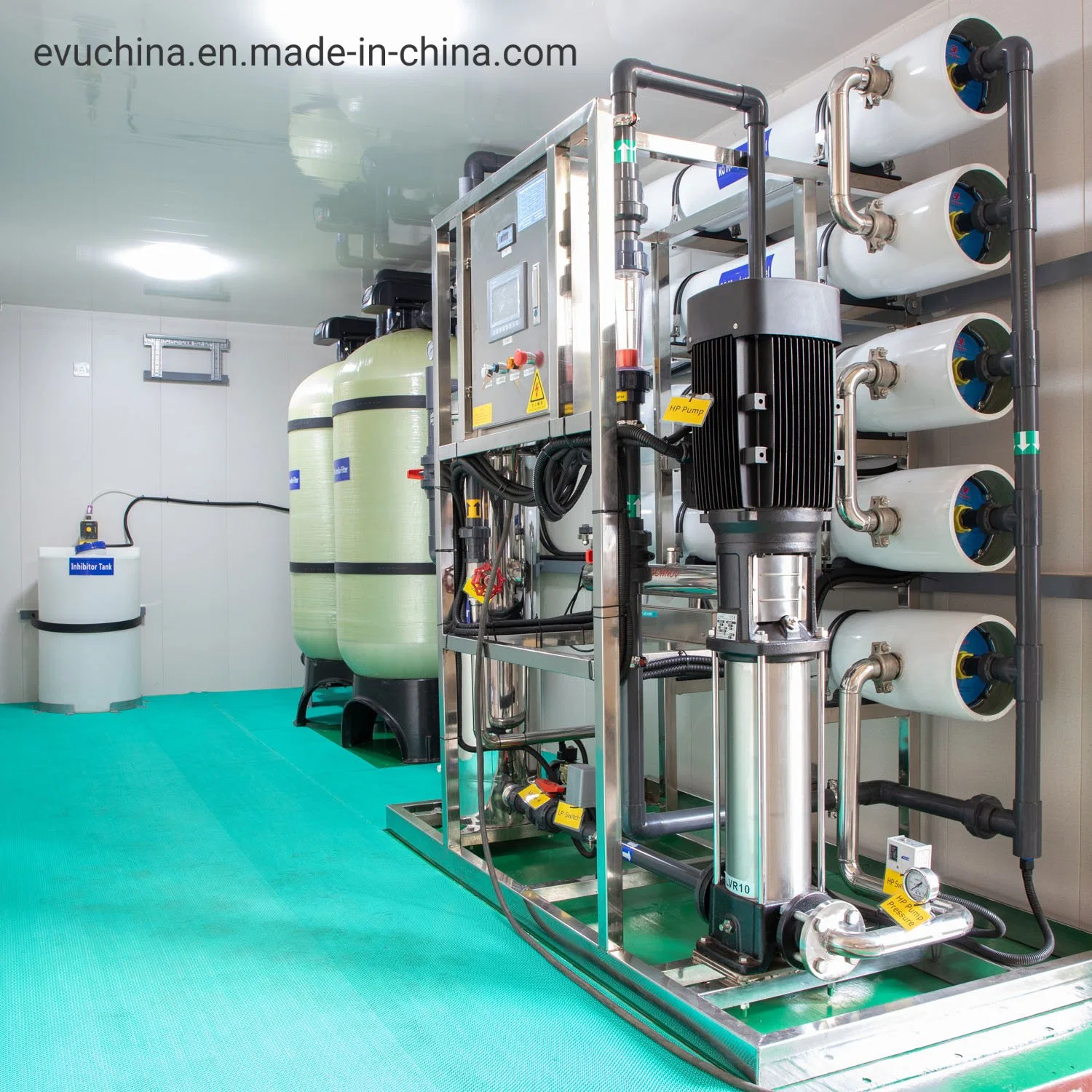 Containerized Brackish Water Reverse Osmosis Desalination System Sewage Treatment Equipment