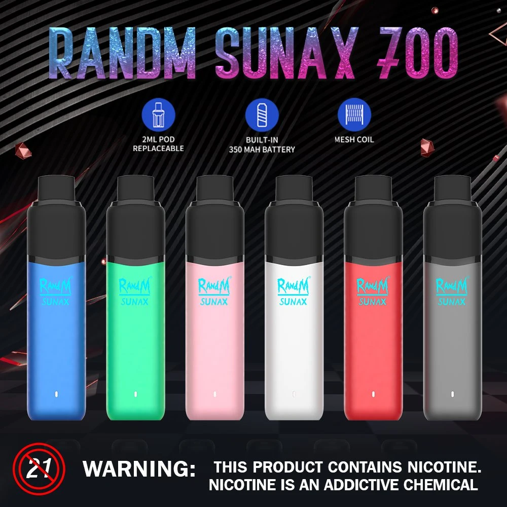 Electronics Authentic Randm Sunax 700 2 Replaceable Cartridges Disposable E Cigarette