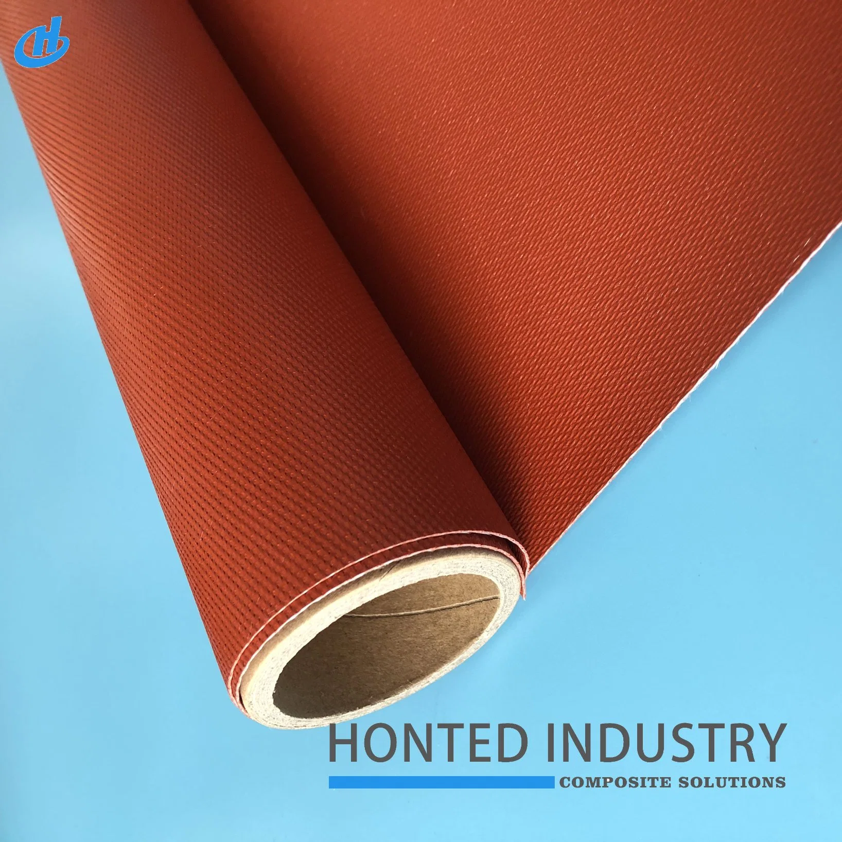 High Temperature Resistance Fabric Silica Fiberglass 0.75 mm 24oz Both Sides Silicone Coating Silica Fabric