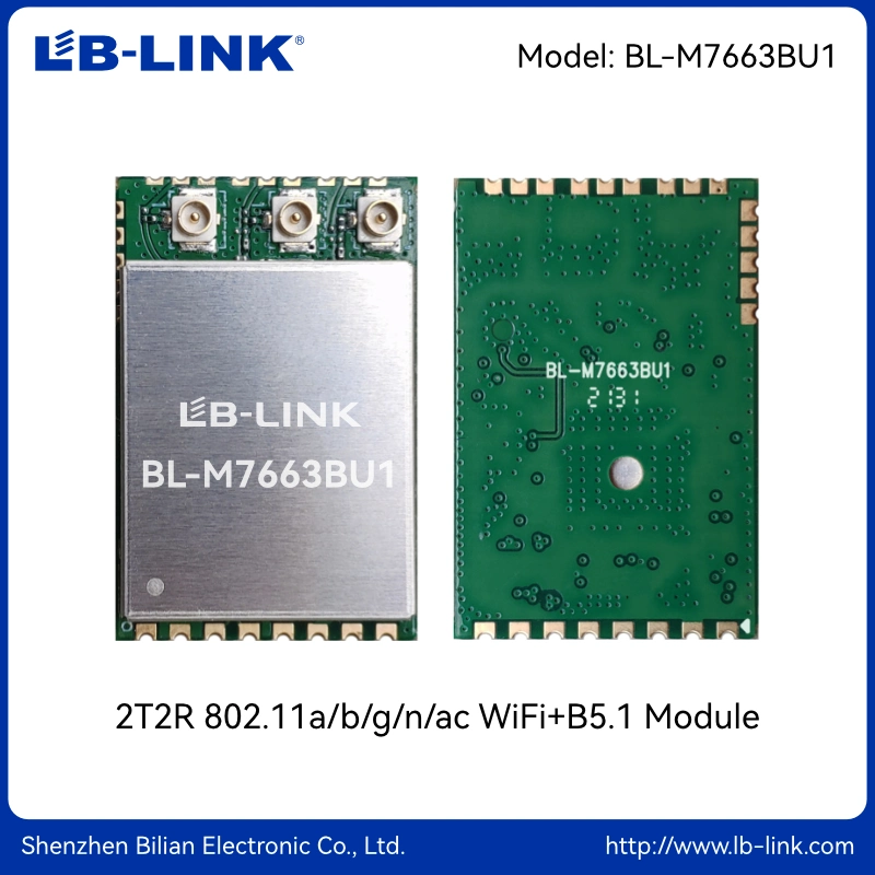 LB-LINK BL-M7663BU1 2T2R 802.11a/b/g/n/ac WiFi5 e B5.1 módulo WiFi USB