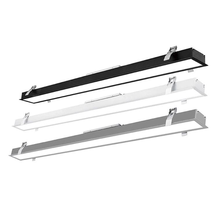 En-9035 Series 4FT 40W Indoor LED Aluminum Profile Light Recessed LED Linear Light for Office Work Store Front Desk Lighting