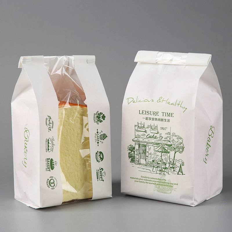 Wholesale Custom Design Food Grade Moisture-Proof Biodegradable Compostable 1 Kg 2kg 5kg Kraft Paper Bags for Flour Packaging
