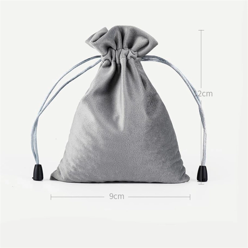 Customized Fashion Ribbon Satin Jewelry Gift Pouch Drawstring Bag with Logo