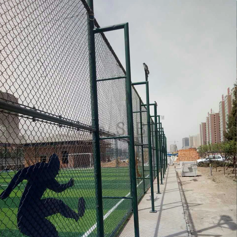 Wall Fence Factory Stadiums Palisade Fencing China Electric Galvanized Surface Treatment Metal Football Field Fence