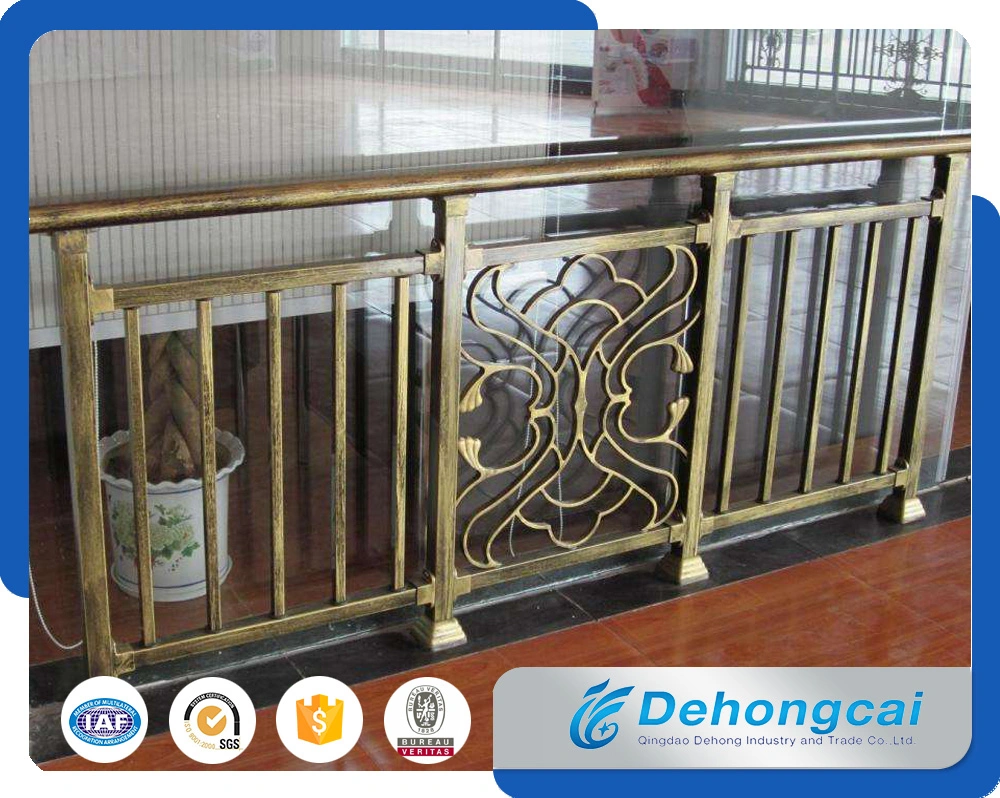 Ornamental Galvanized Wrought Iron Safety Balcony Fence with Powder Coated