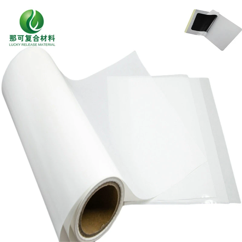 80GSM Semi Glossy Paper Anti- Freeze Adhesive 60GSM White Glassine Paper