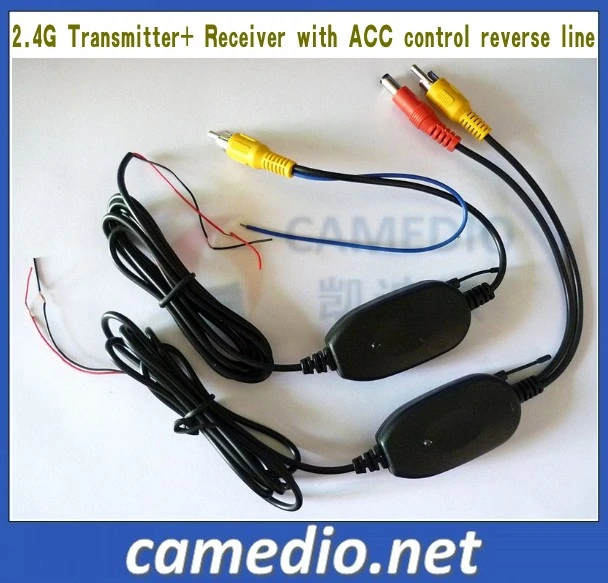 2.4GHz DVD Wireless Transmitter Receiver with Acc Reverse Control Line