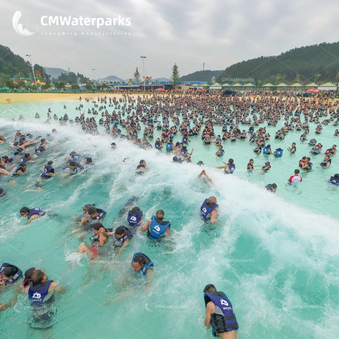 Instalaciones de juegos con agua caliente de Venta Parque de Atracciones Parque acuático piscina de olas de Tsunami piscina de olas máquina