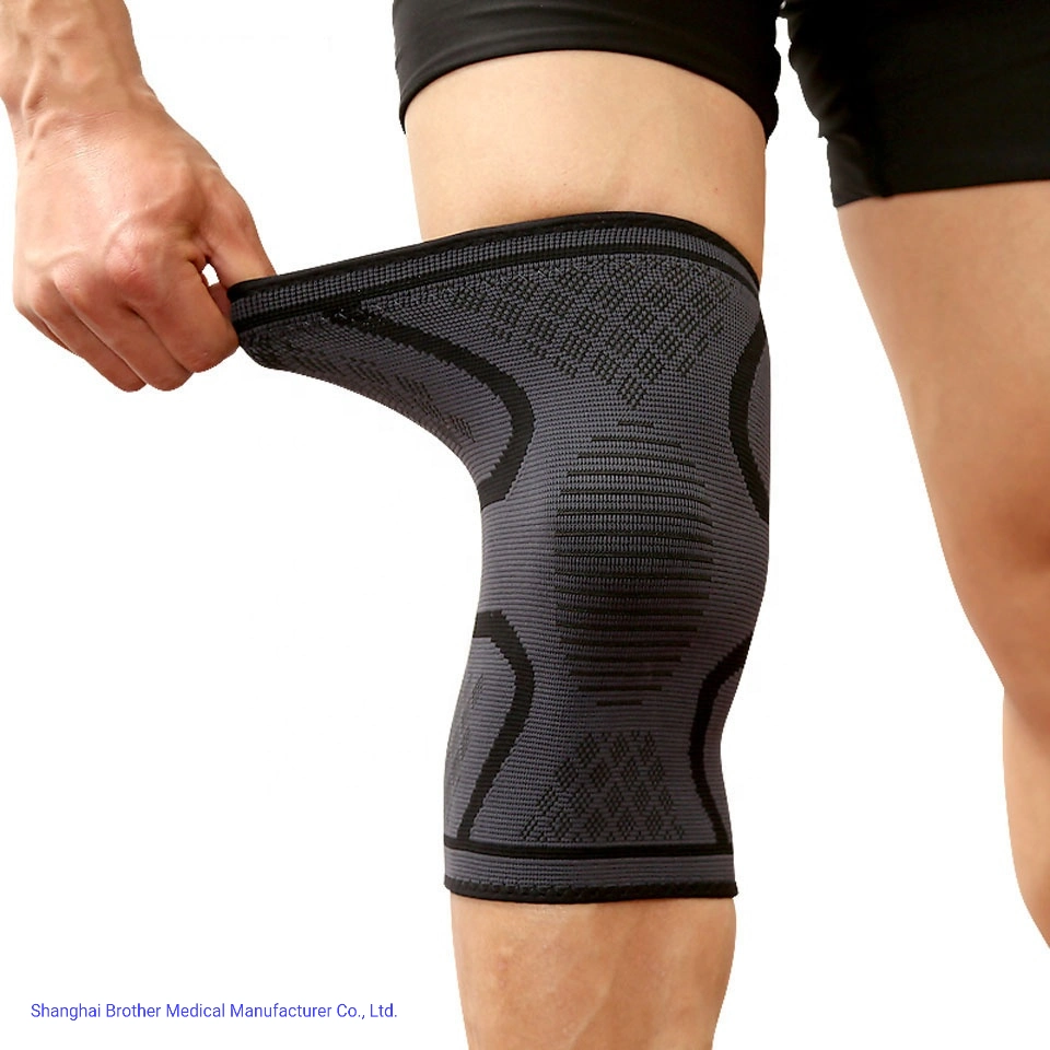 Hot sale manches de compression élastiques hautes genouillères Athlétisme anti-dérapant