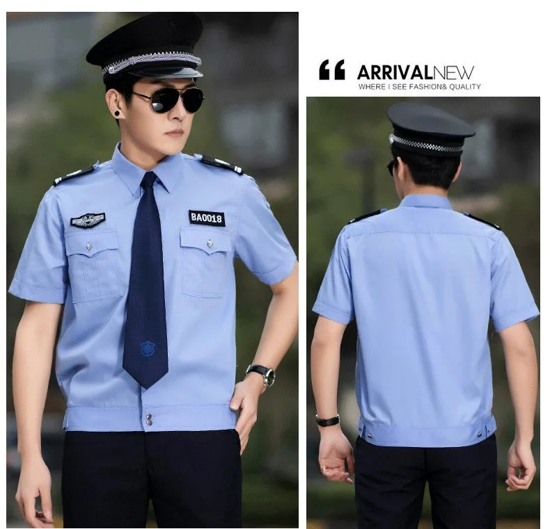 Safety Shirt Cotton Security Uniform Pants Male Short-Sleeve Security Dressing