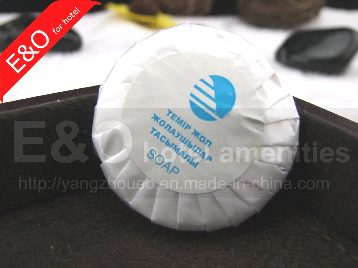 Pleated Wrapped Round Natural Hand Made Hotel Soap