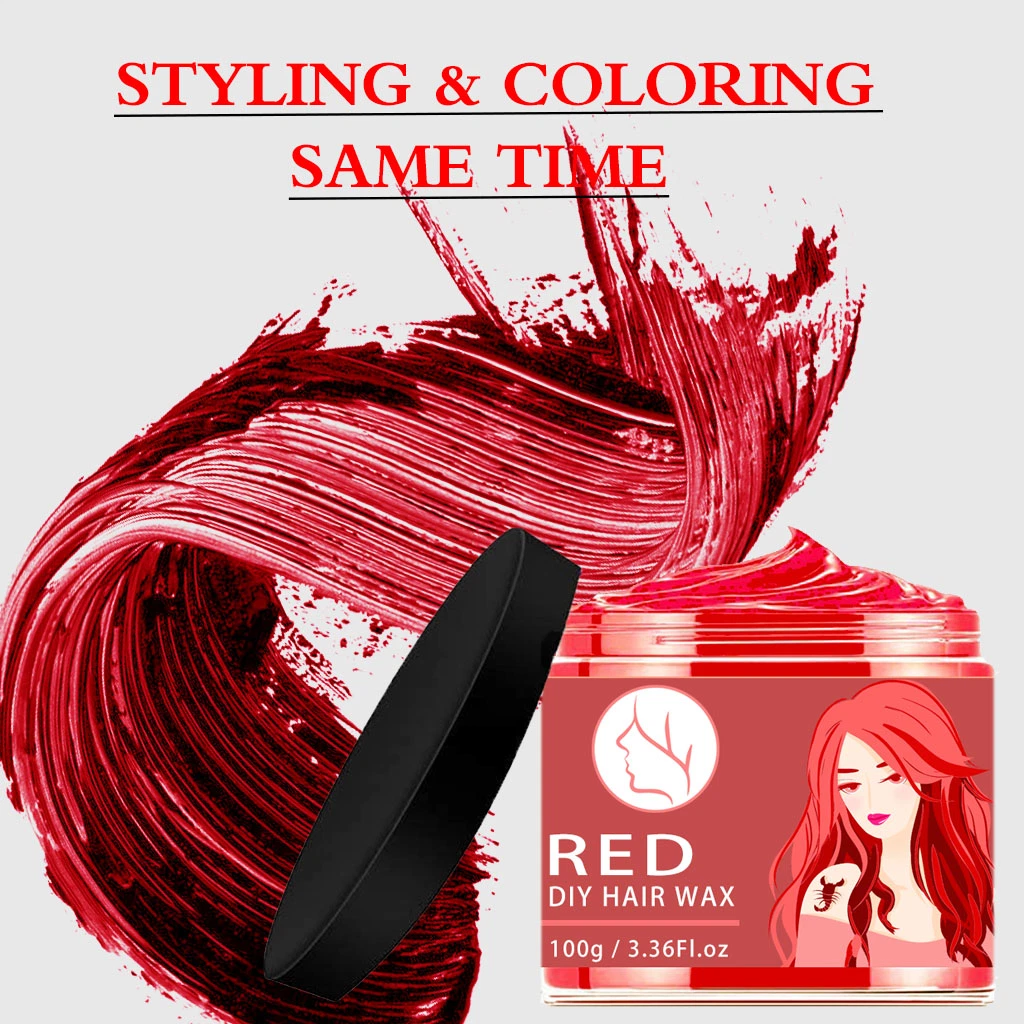 OEM/ODM Shine Organic Styling Popular Hair Red Color Wax