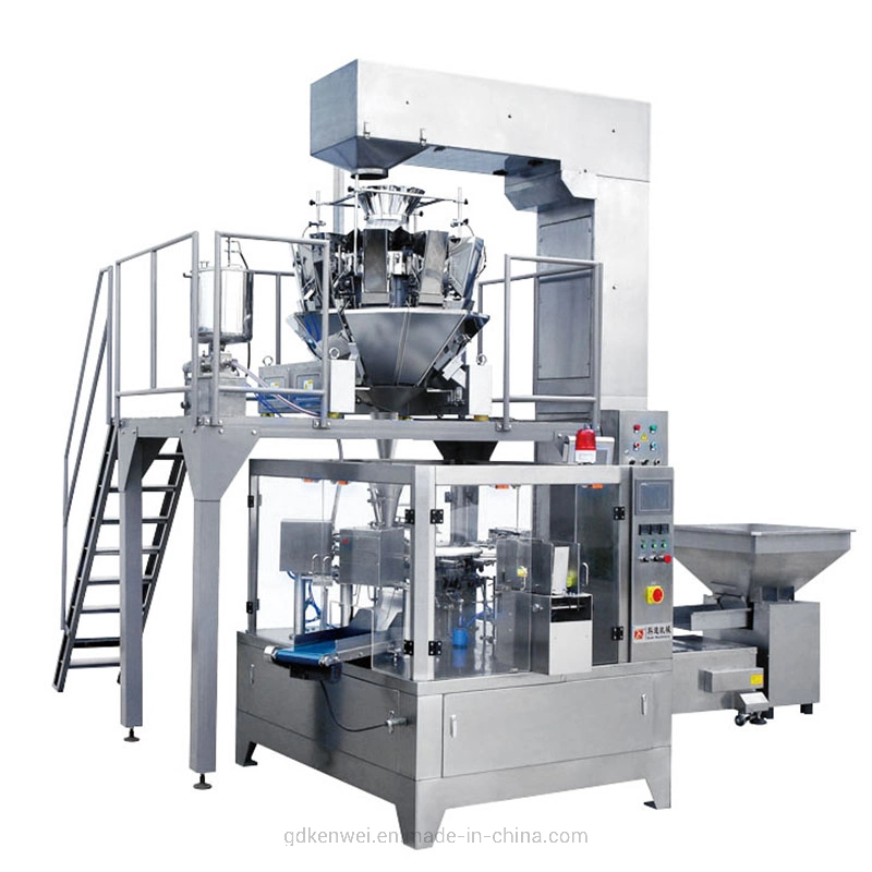 La jalea de fabricación de profesionales y otros alimentos rotativa automática Máquina de embalaje