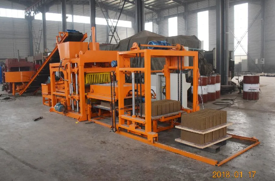 Qtj4-18 Building Brick Making Machinery Concrete Hollow Block Making Machine Price