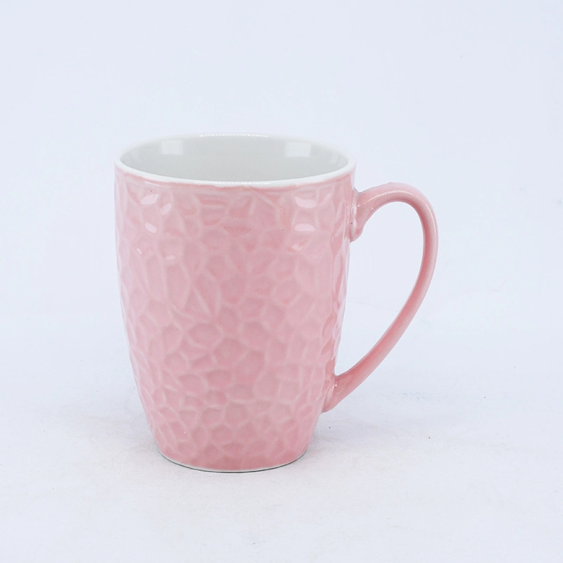 12oz/13oz esmaltada Color troquelados Mug taza de café/ /Mug de cerámica para regalo, promoción o el uso diario y la fábrica las ventas directas y aceptar la costumbre, el logotipo de impresión