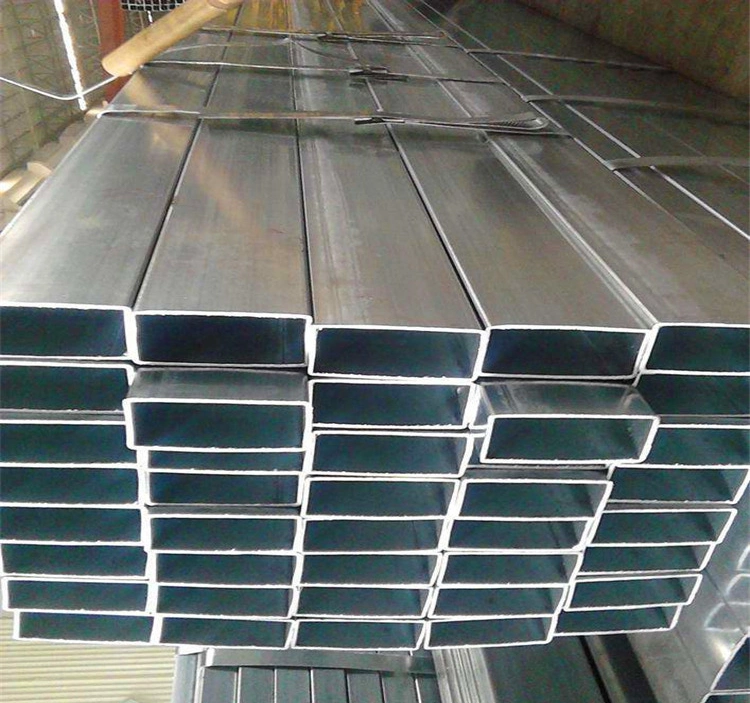 China Supplier Customize Hot Dipped Galvanized Ms Steel Square Tube Rectangular Steel Pipe for Industrial Building