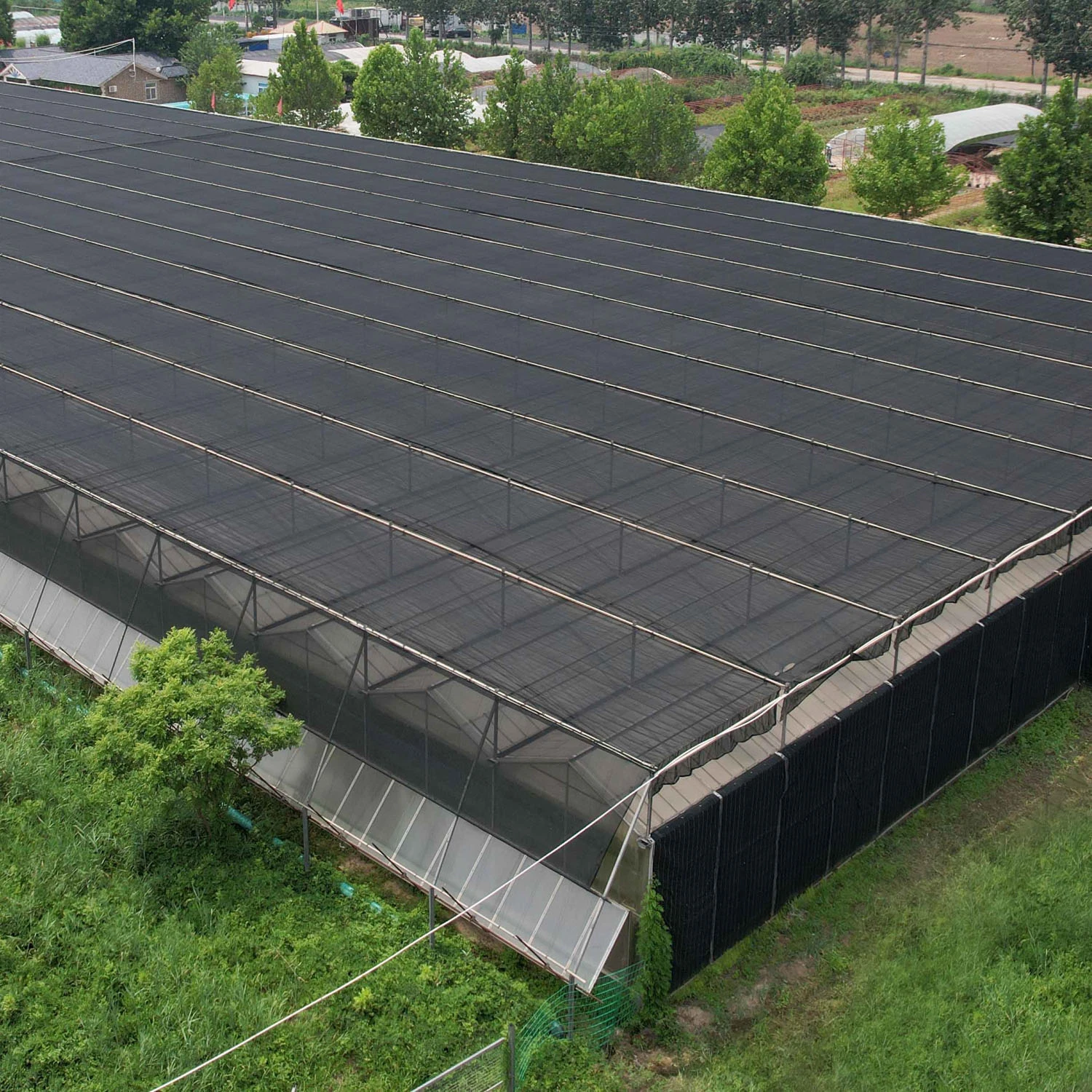 Horticuture Used Plastic Film Greenhouse Farm with Inner/Outer Shading System