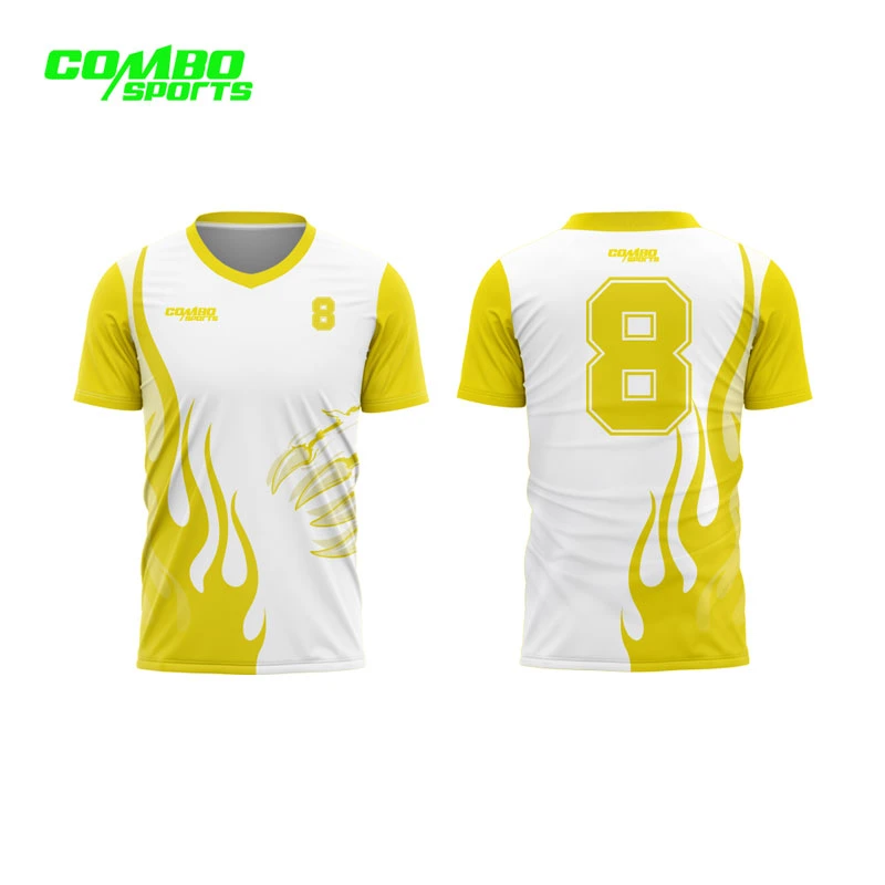 Camiseta de fútbol de fútbol reciclado de la camiseta de fútbol Sublimation Uniform