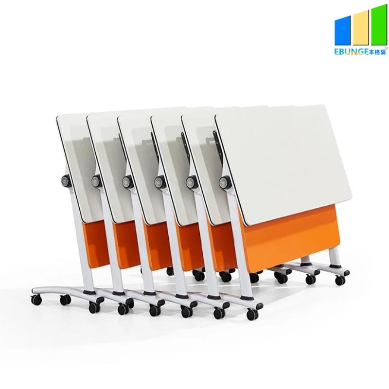 Office Meeting Sliding Movable Adjustable Conference Room Stackable Folding for Training Tables