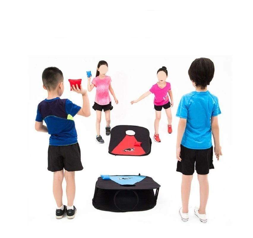 Portable Family Game Board Cornhole Bean Bag Toss Set Ci16229