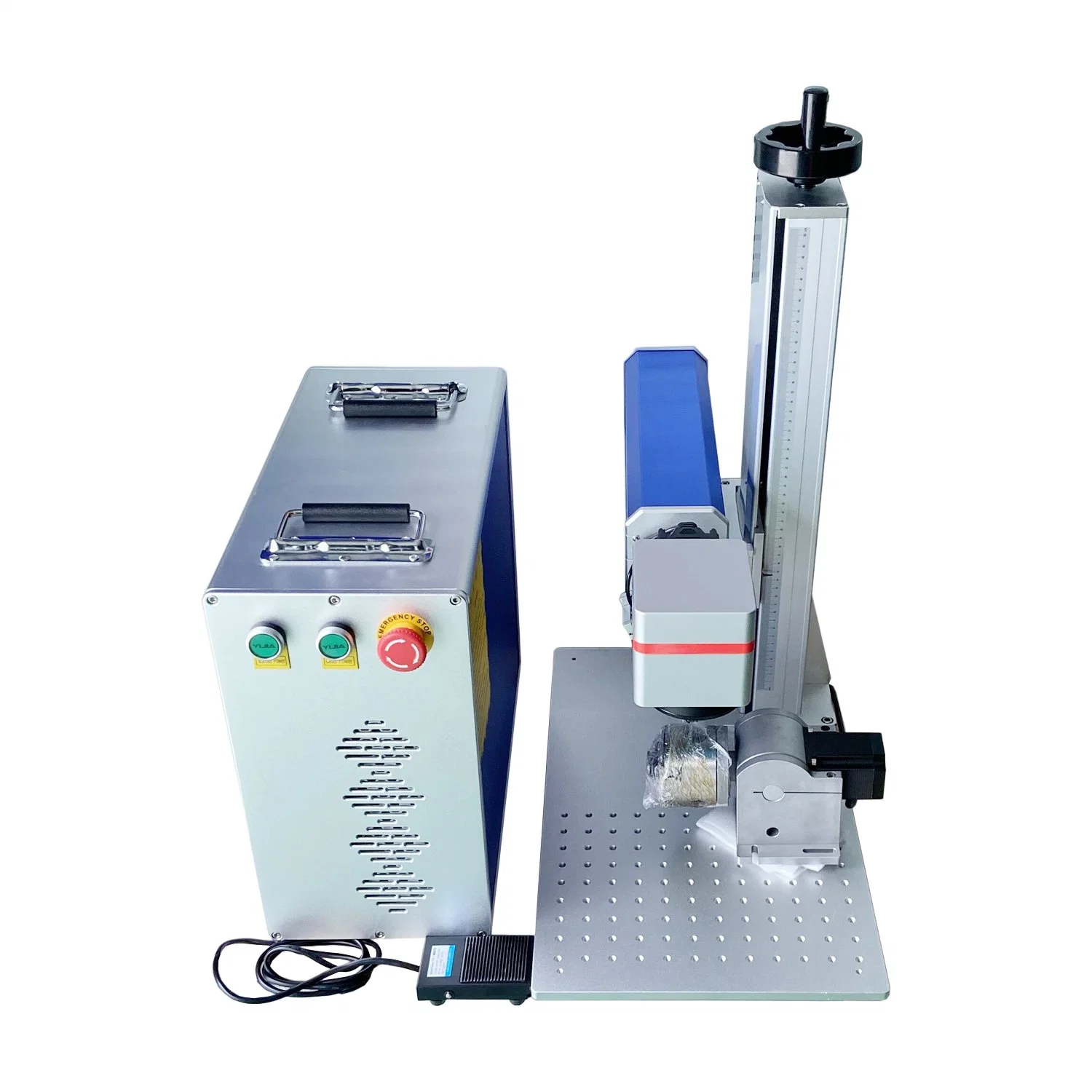 20W Hot Sales Mini Split Fiber Laser Marking Machine Mark Cans