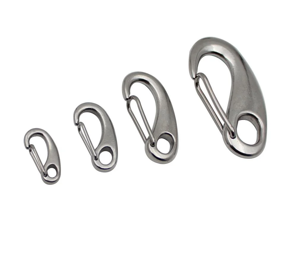 Newest Sale Marine Hardware Stainless Steel Boat Accessories Precision Casting Egg Shape Spring Hook