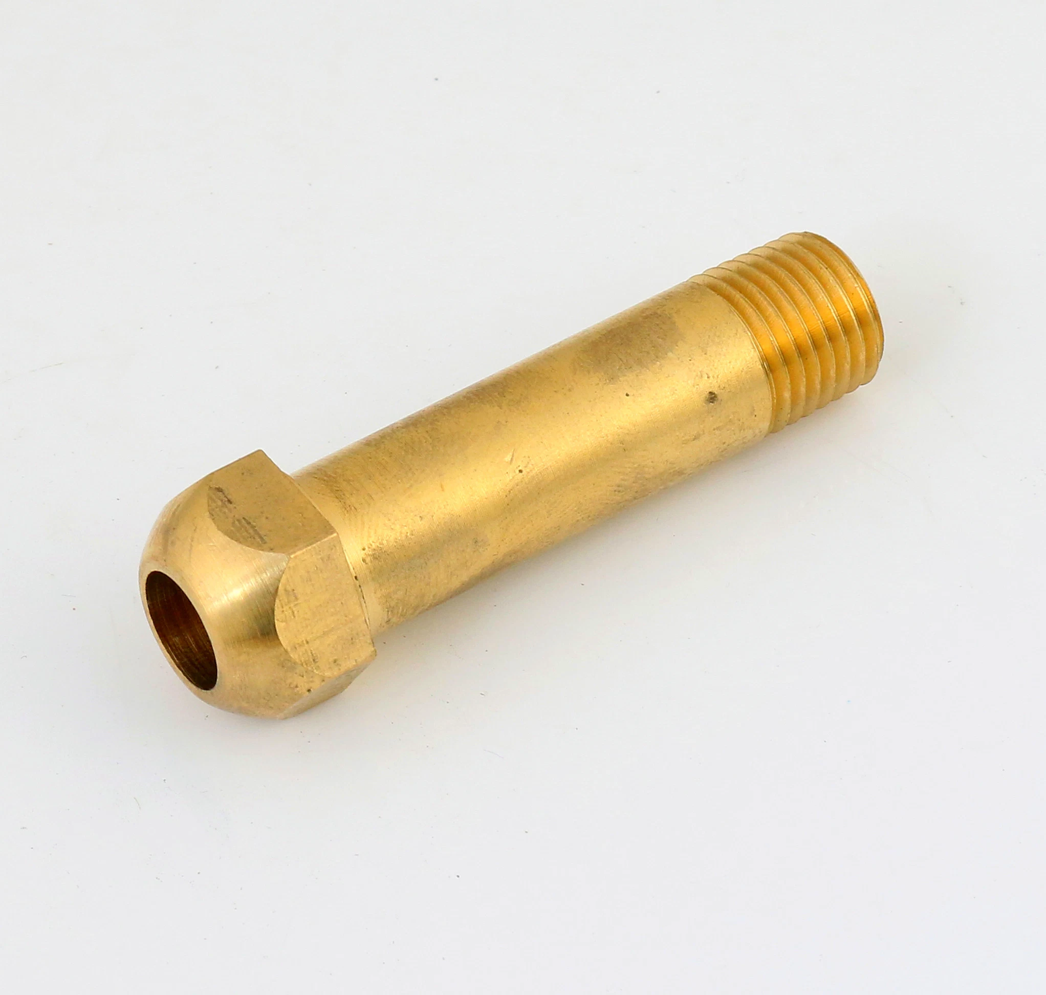 Brass Gas Pipe Compression Pipe Fittings Short Pol Hose End