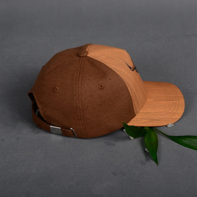 Top Quality Wood Baseball Caps Personality Printing Cow Trucker Hat Men Linen Sport Caps