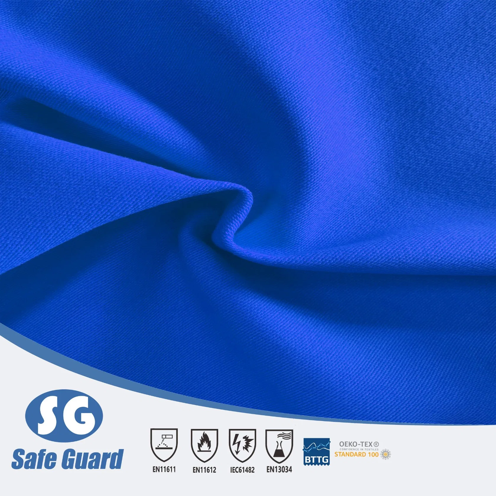 450GSM 100% Cotton Anti Fire Satin Fabric for Russia Markets