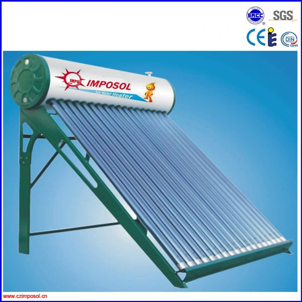 Compact Low Pressurized Vacuum Tube Solar Water Heater