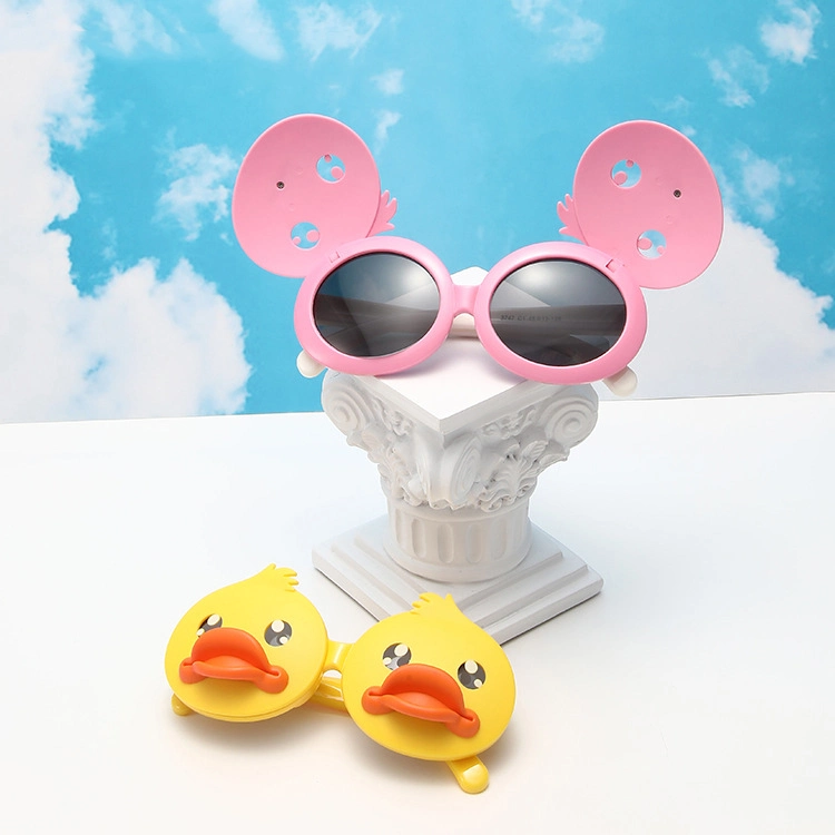 New Children's Sunglasses UV Protection Cute Cartoon Baby Yellow Duck Sunglasses Girl Fashion Sunglasses Kid Wear