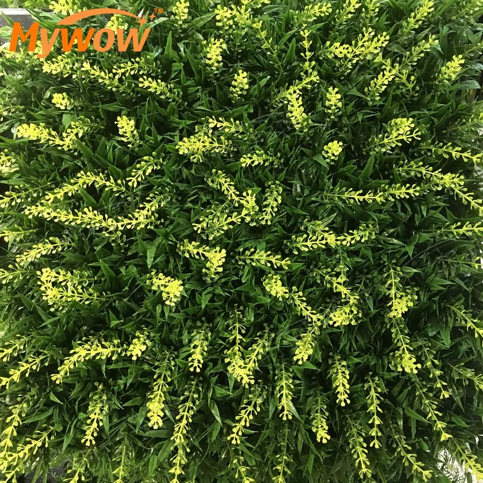 Mywow Fresh PE Material Evergreen Artificial Plant Hedge Wall for Wall Decoration