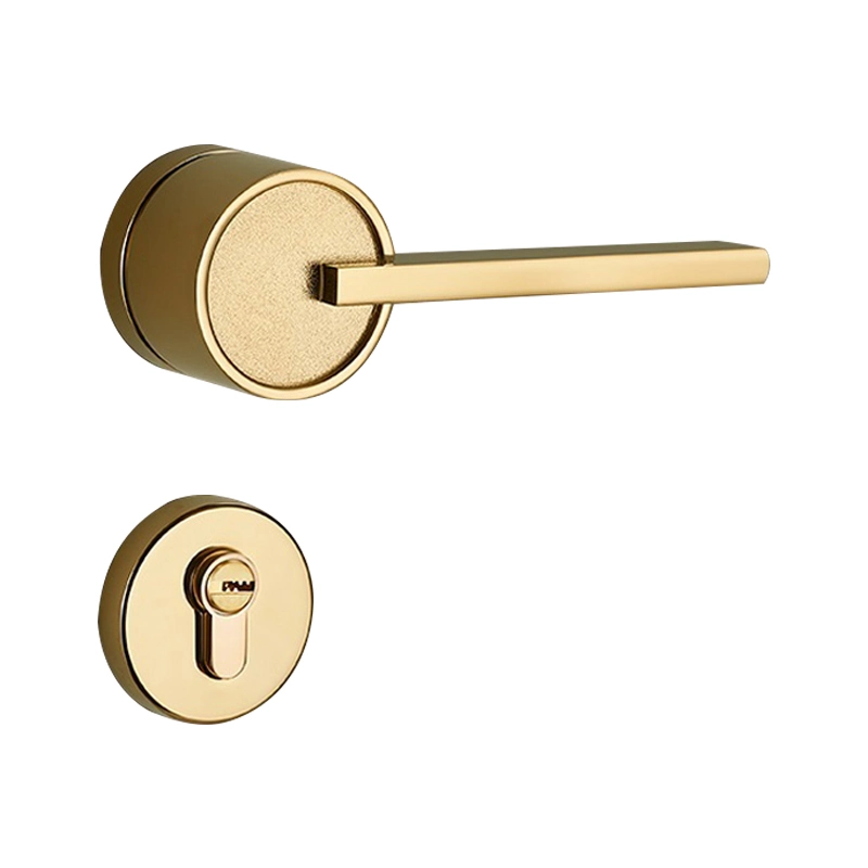 New Design Zinc Alloy Coffee Bedroom Interior Door Handles Lock Body Wooden Door Handle and Interior Lock Bedroom Wooden Door Handle Lock