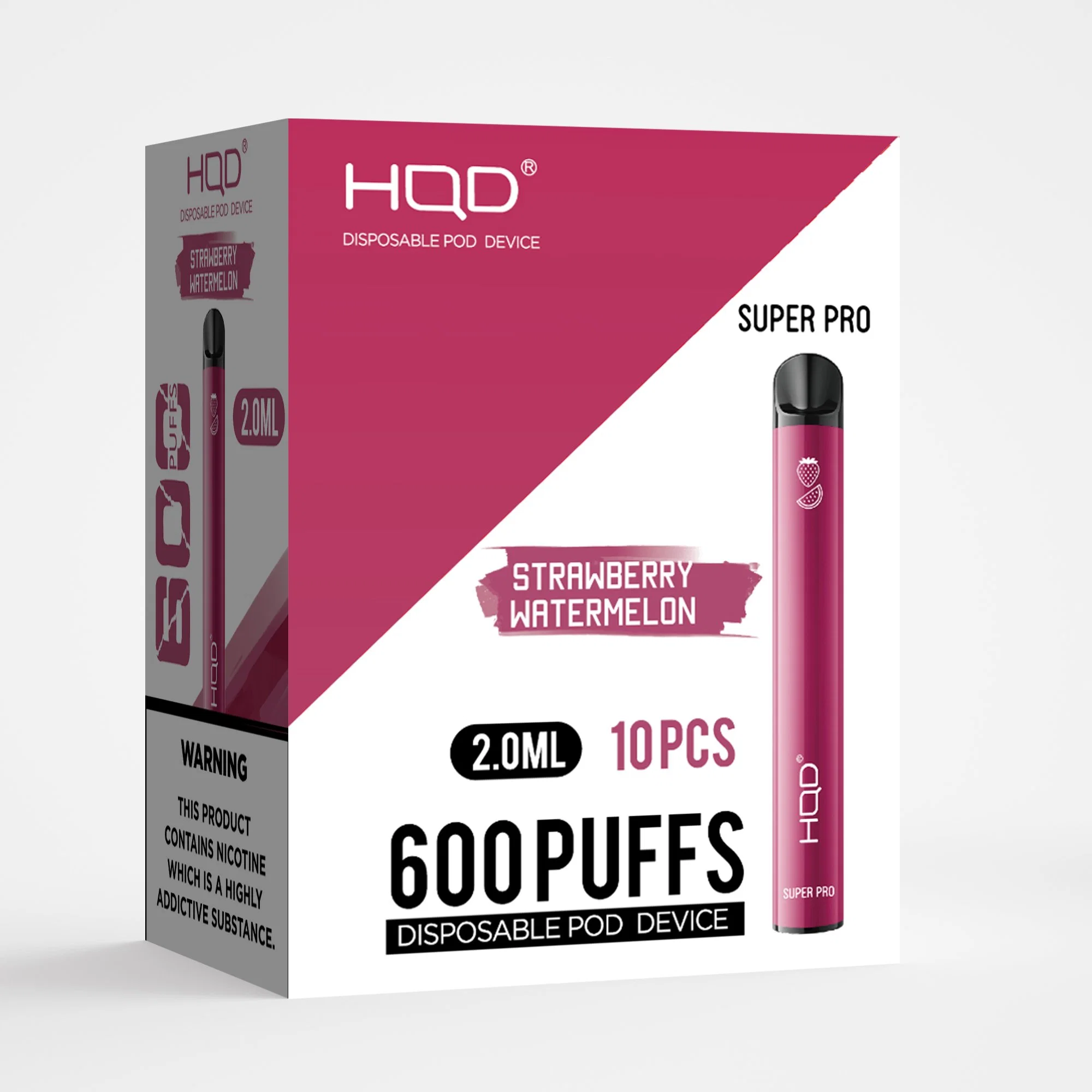 Hqd Vape appareil jetable Mod Pod 600bouffées Super PRO 1688 Puff