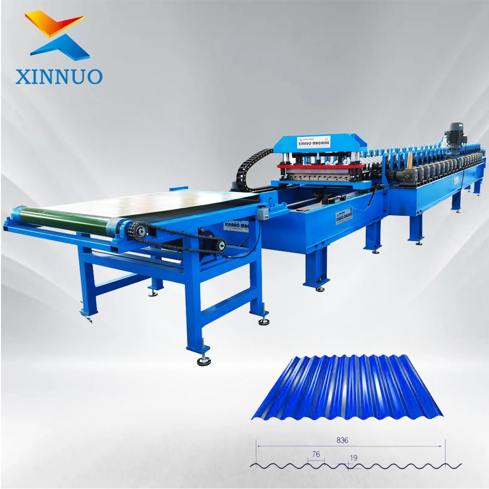 Xn Cold Steel Corrugated Iron Sheet Roofing Tile Making Roll Forming Machine