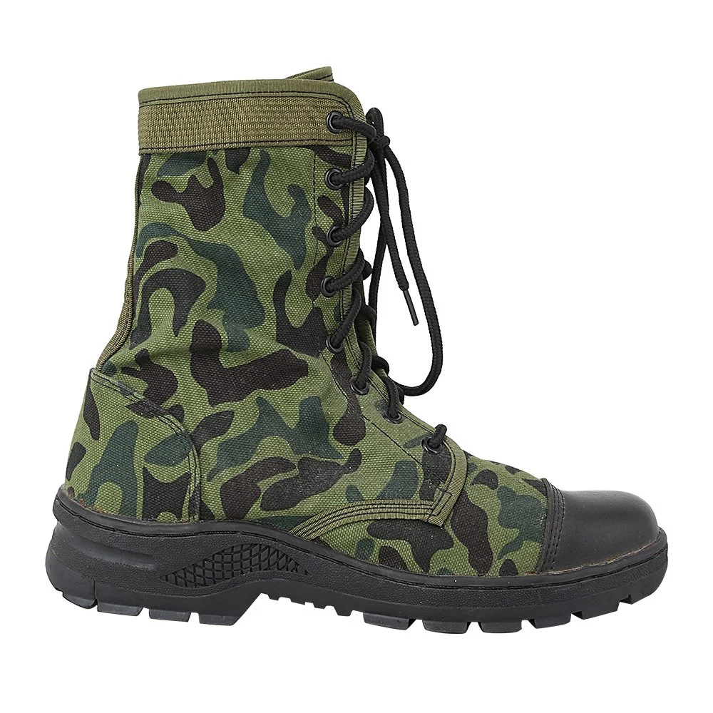 Doublesafe táctico militar usa botas de camuflaje verde de la policía