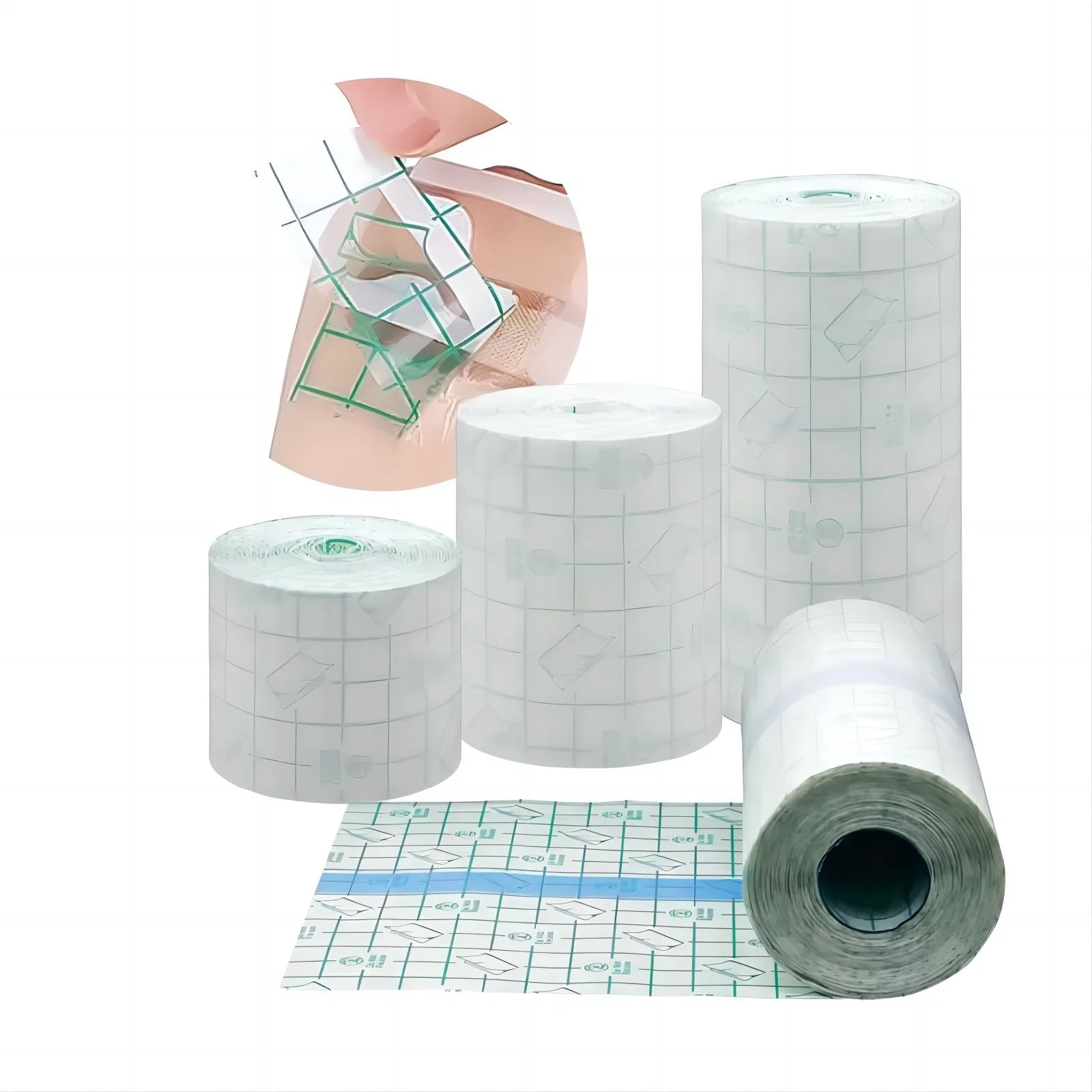 Medical Adhesive PU Film Waterproof Wound Transparent Dressing