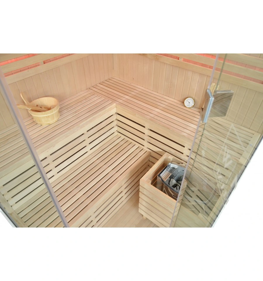 4 Person Use Home Steam Sauna Traditional Sauna Cabin with Personal Customization