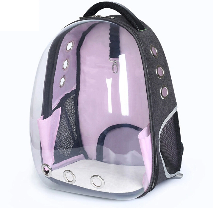 Fashion Double Shoulder Clear Transparent Space Pets Pet Cat Dog Pack Carrier Backpack Bag (CY8962)