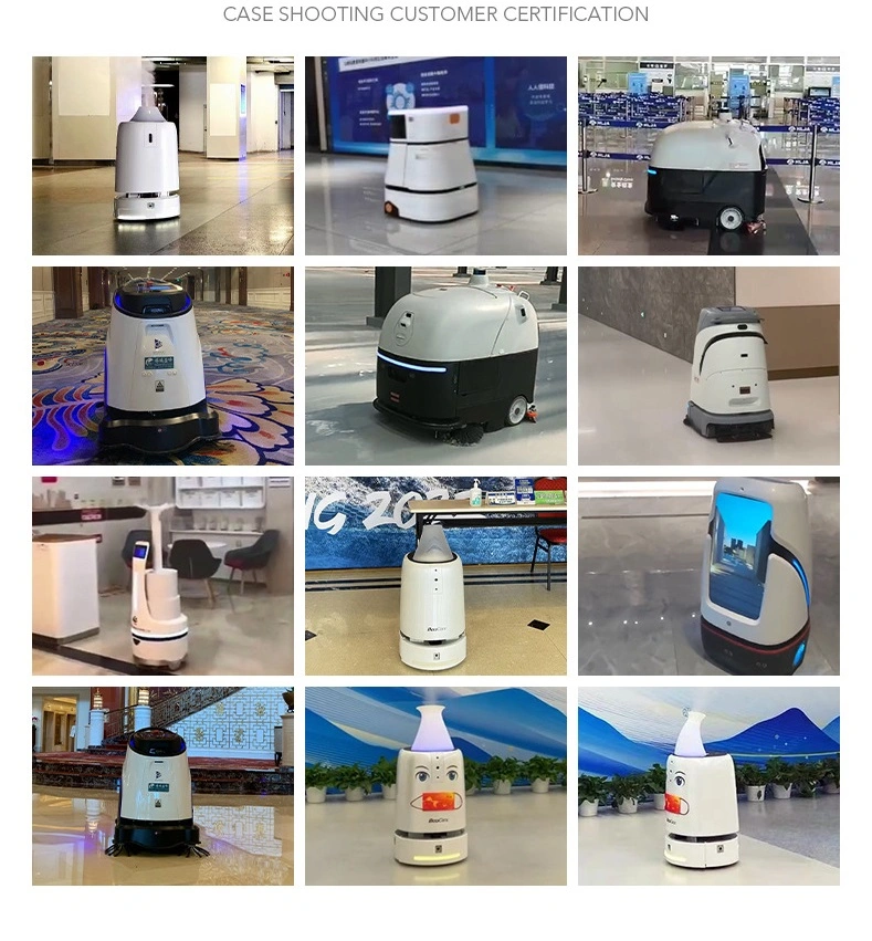 Intelligent Delivery Robot Helps The Delivery Hotel to Welcome Guests and Deliver Goods