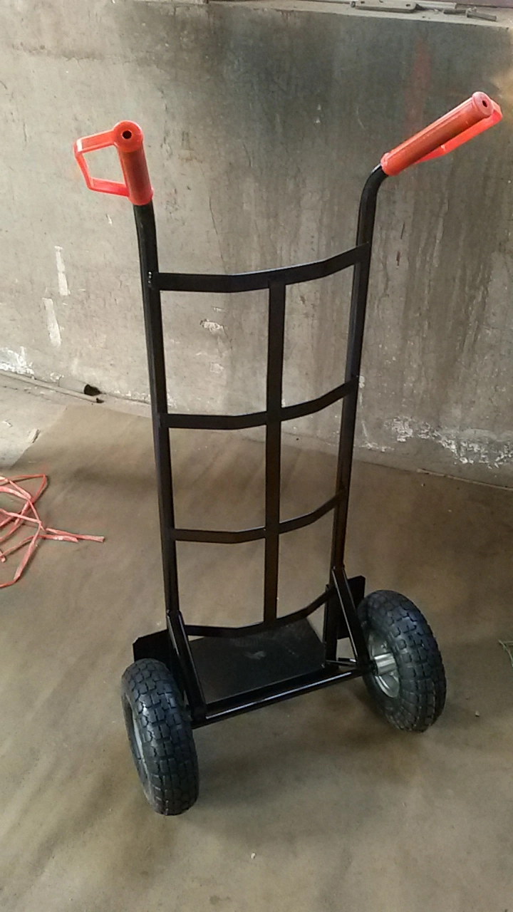 Black Color Strong and Reliable 200kg Heavy Duty Industrial Hand Trolley