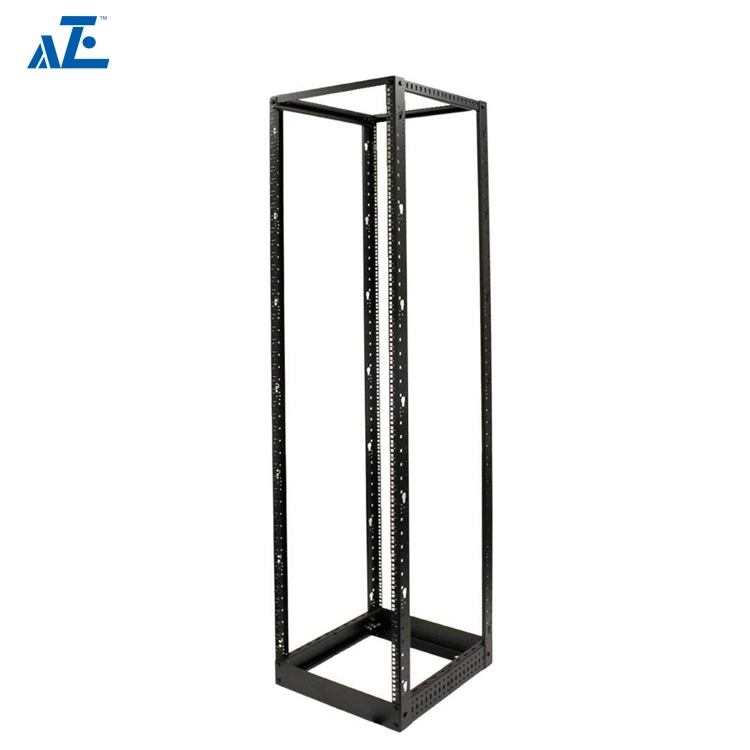 12u 25u 42u Adjustable Depth Open Frame 4 Post Server Rack Cabinet