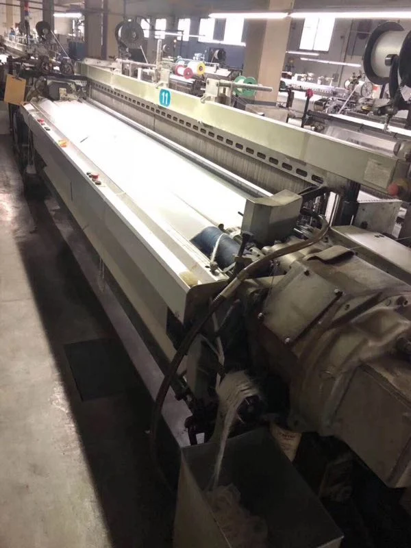 Used Somet Thema 11 320cm Rapier Loom Year 1992 with Staubli 2612 Dobby 2 Colors Weaving Woven Fabric Machinery Loom Location China