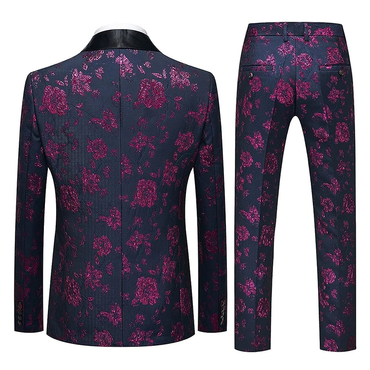 Traje de jacquard OEM hombres′ S Vestido de boda Moda Traje Hombre ropa