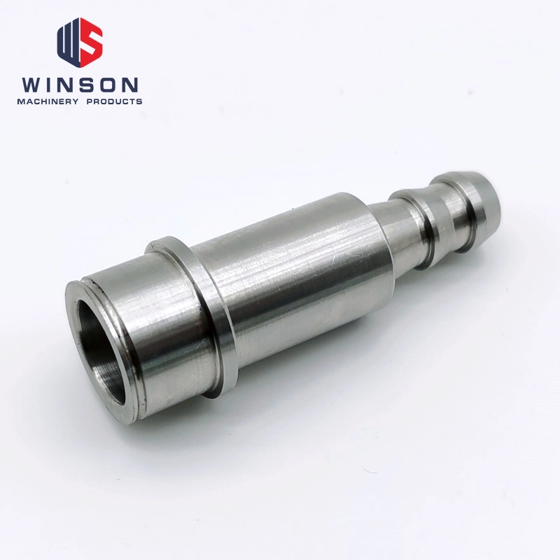 CNC Lathe Turning Threaded Parts, Zinc Plated Steel Studs