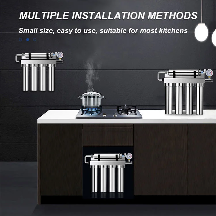 Kitchen Sink Stainless Steel Water Filter System Water Purifier 5 Stages Reverse Osmosis System Water Filters for Home Drinking