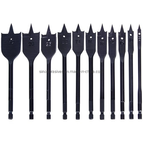 High-Carbon Steel Spade Paddle Bits Woodworking Flat Drilling Boring Tools