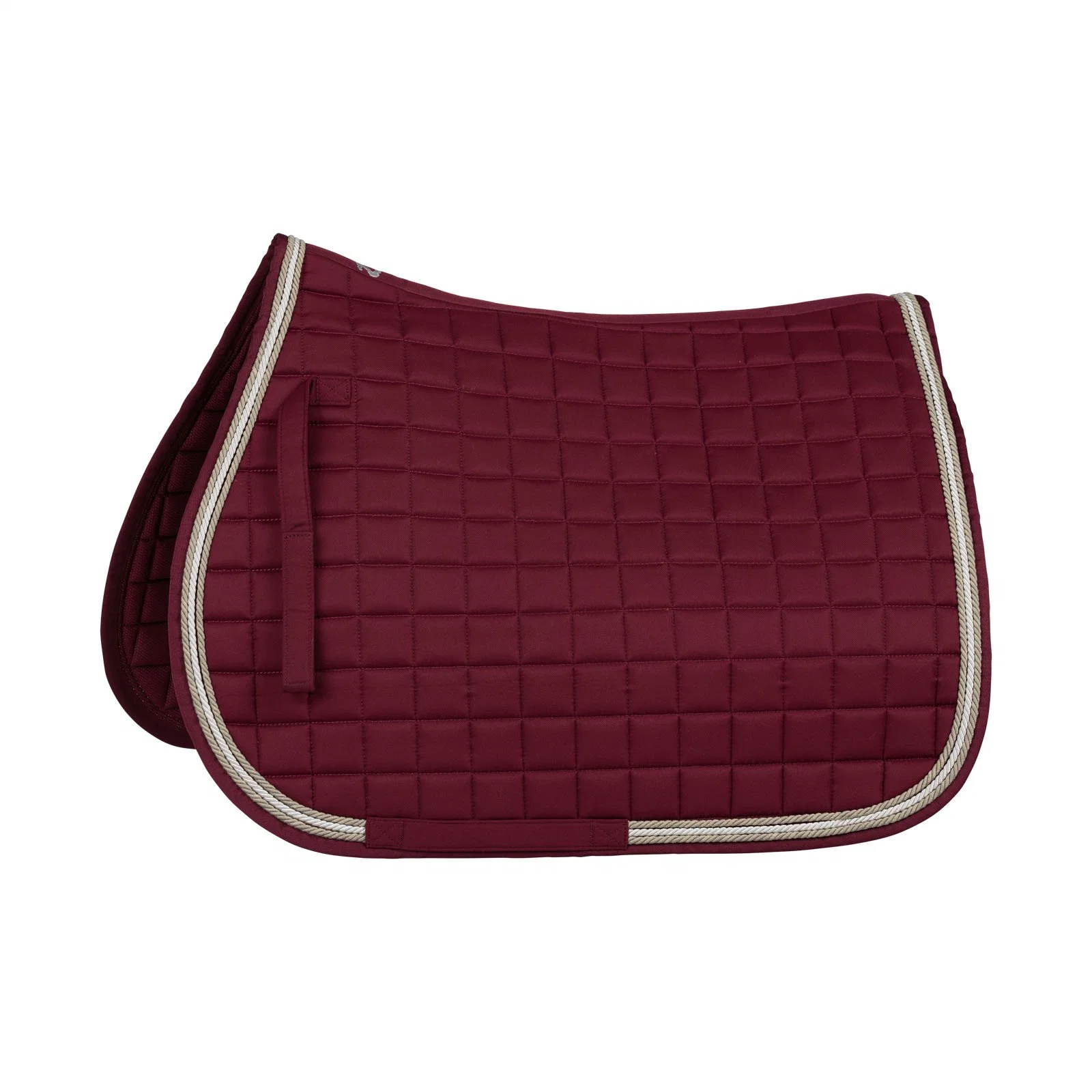 Cavalo personalizado absorção de suor Quilted confortável shockproof Chicote de lã Saddle Equestre Almofadas