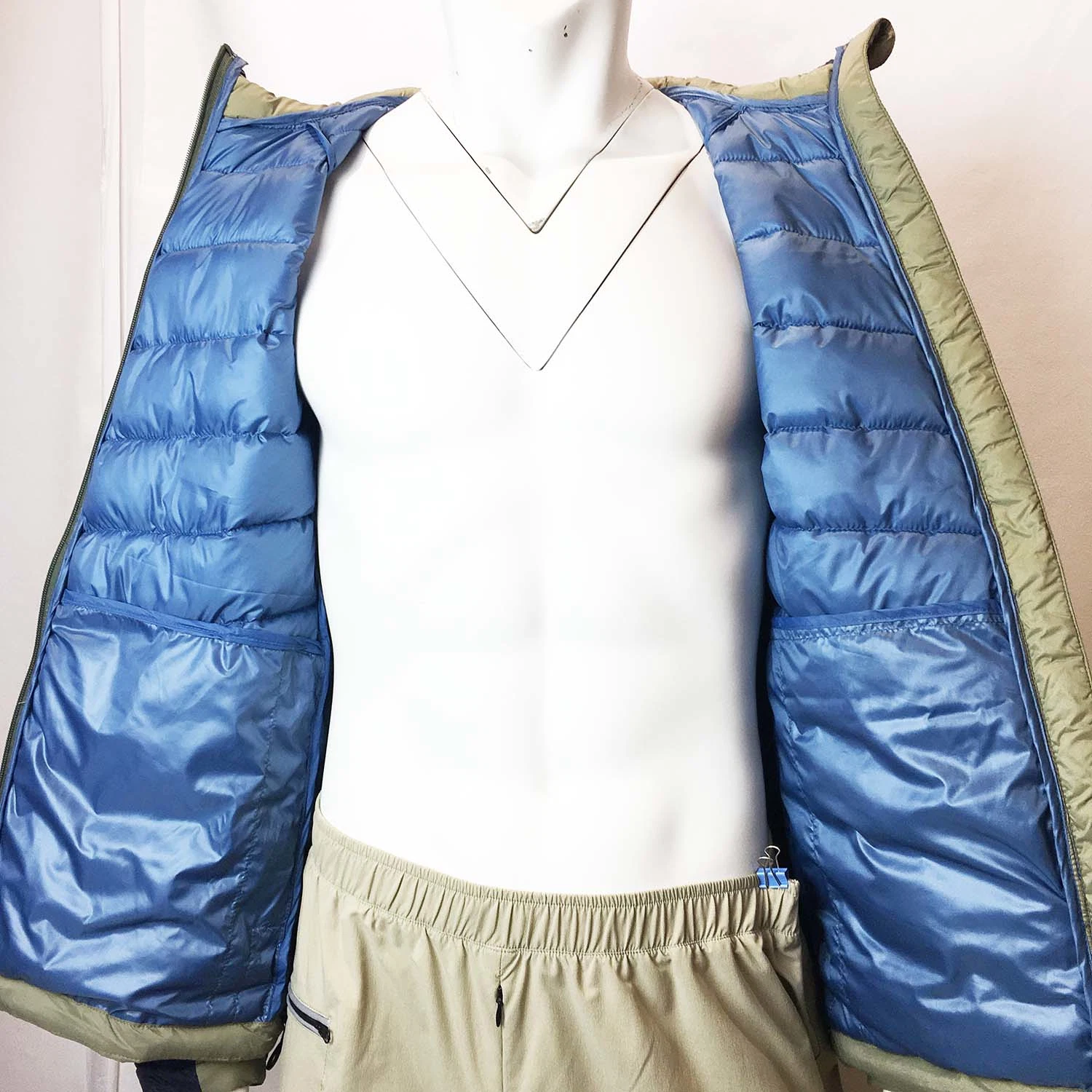 Winter Men's Nylon Fashion Padding Keep Warm Filling Jacket Fake Down Jacket